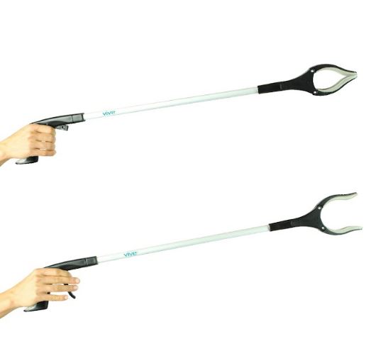 rotating reacher ROTATING REACHER GRABBER, 32 BRUSHED ALUMINUM, CLAW LVA1003