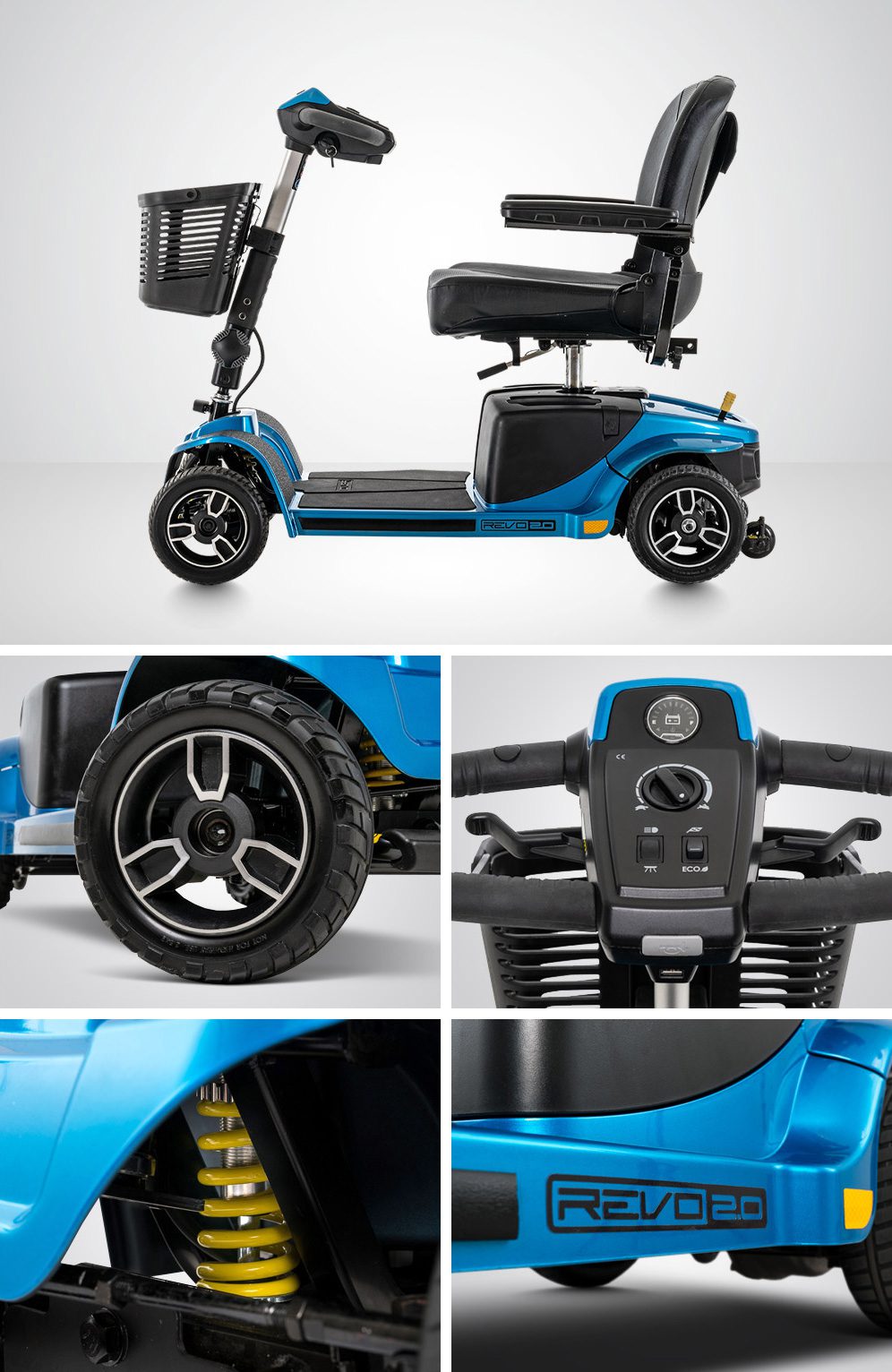 Pride Mobility Revo S67 4 Wheel Heavy Duty Mobility Scooter