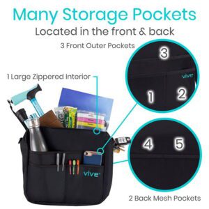 rollator storage bag black