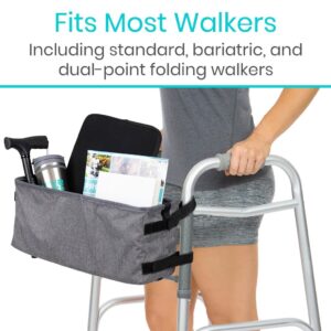 walker basket blue black