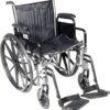 Drive Medical SSP220DDA-SF Silver Sport 2 Lightweight Folding Wheelchair,