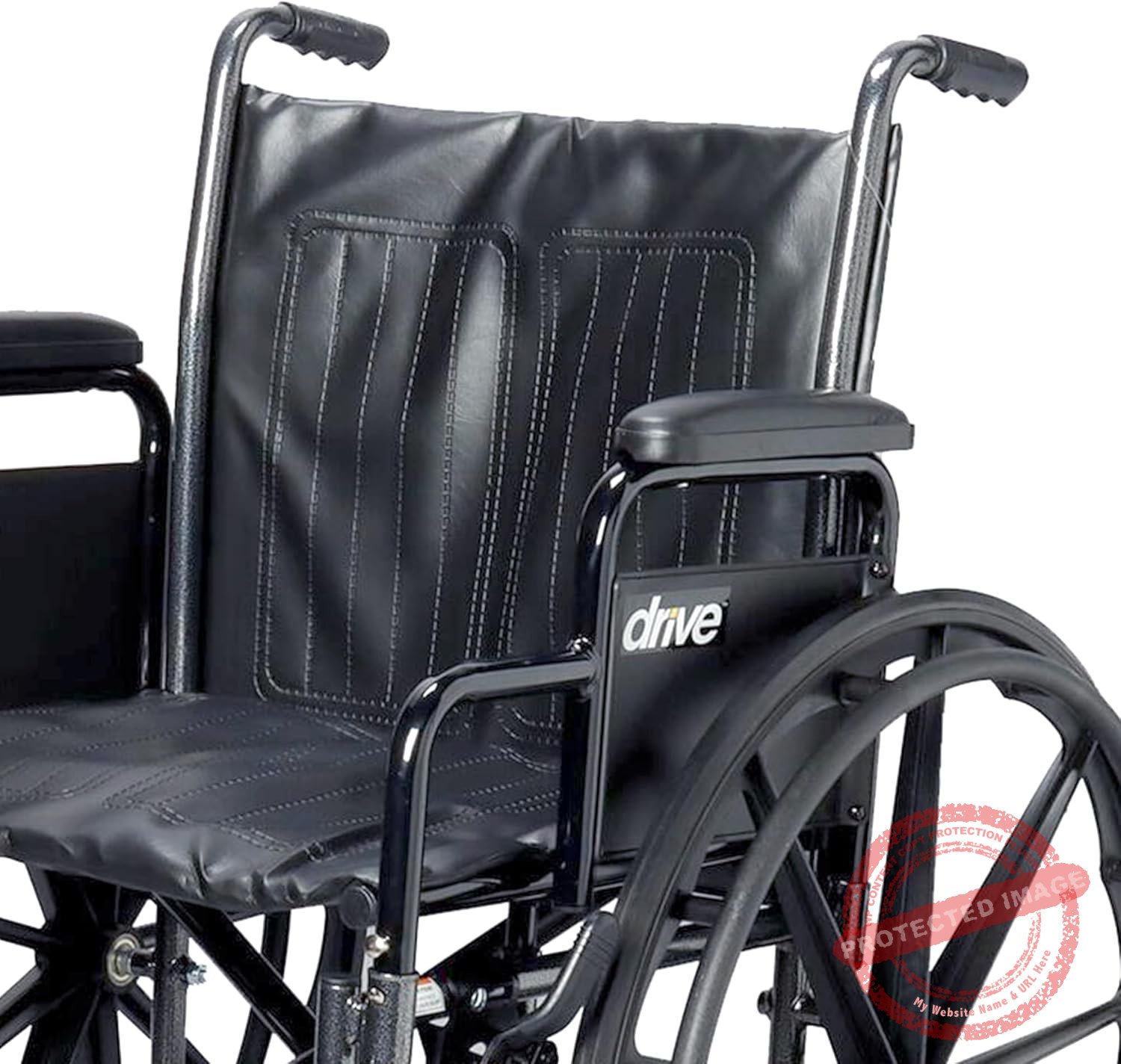 Drive Medical SSP220DDA-SF Silver Sport 2 Lightweight Folding Wheelchair, 2
