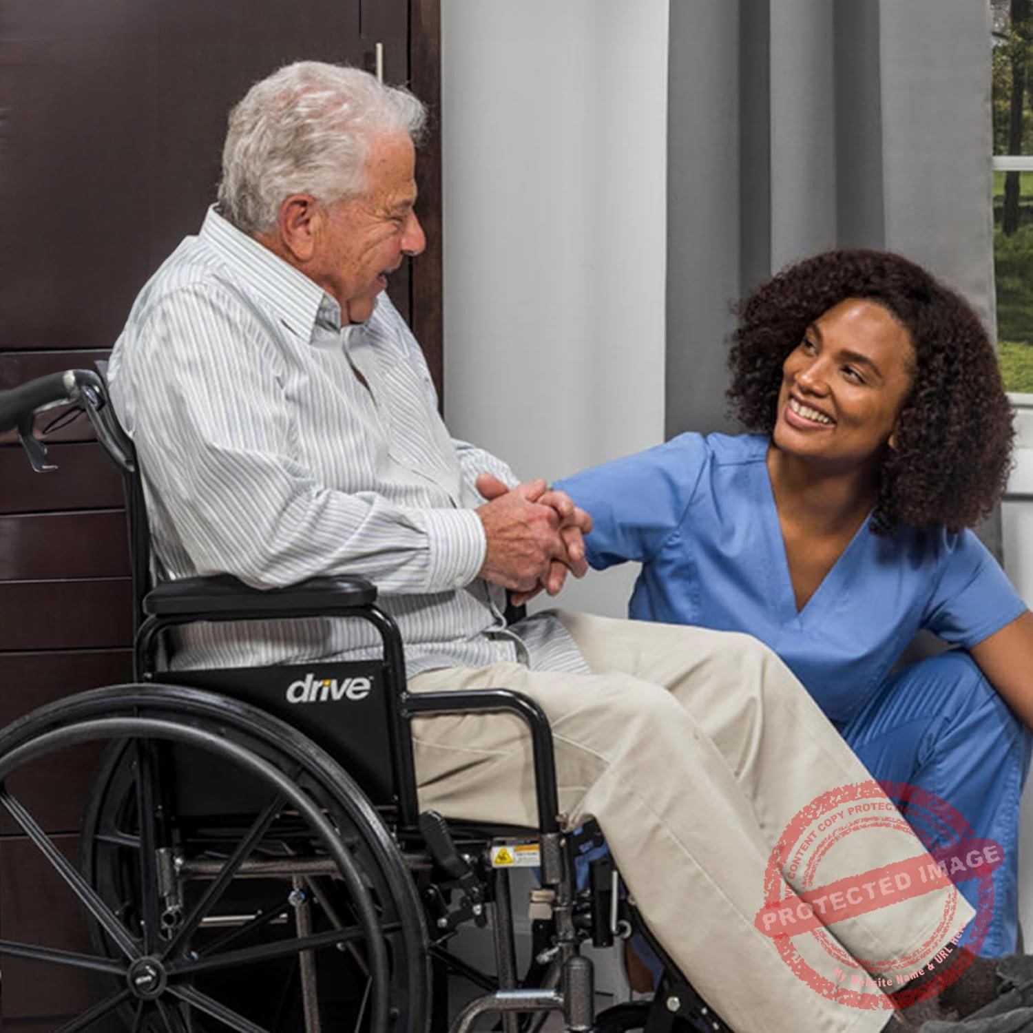 Drive Medical SSP220DDA-SF Silver Sport 2 Lightweight Folding Wheelchair, 3