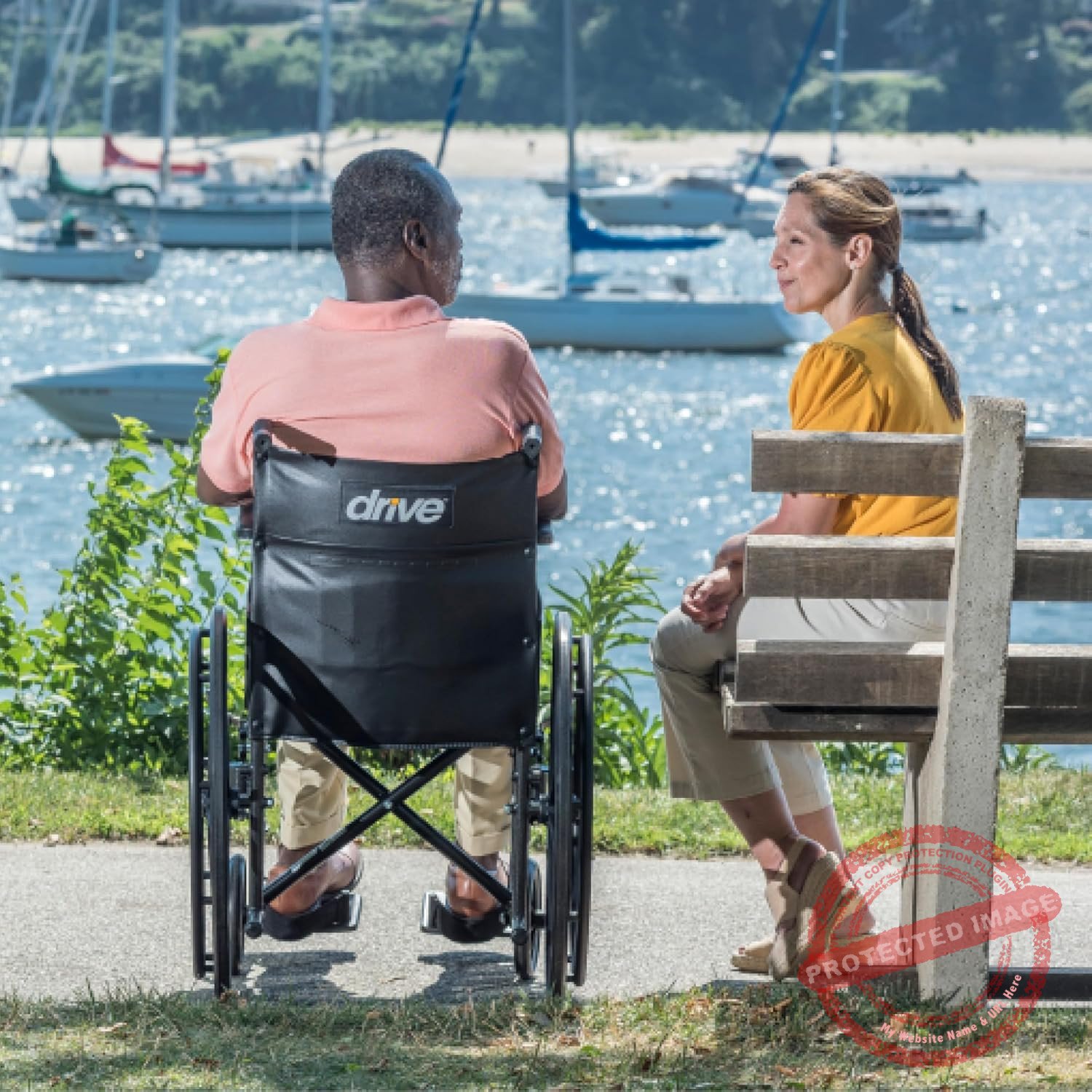 Drive Medical SSP220DDA-SF Silver Sport 2 Lightweight Folding Wheelchair, 5