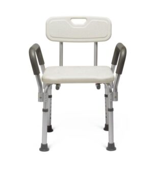 shower chair with arms and back