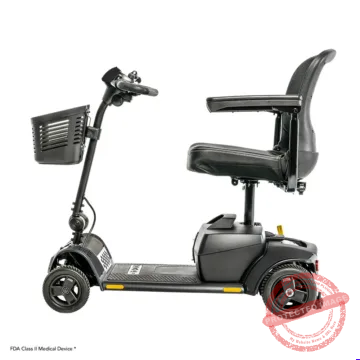 pride go go elite traveller 2 4 wheel mobility scooter sc442e side