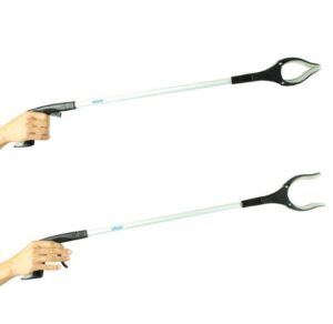 ROTATING REACHER GRABBER, 32 BRUSHED ALUMINUM, CLAW LVA1003