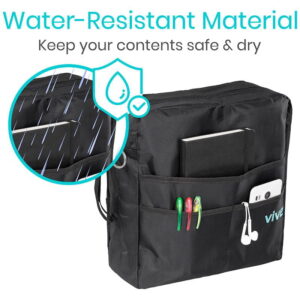 rollator storage bag black