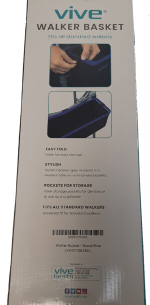 walker basket grey