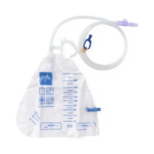 urinary drain bags with anti reflux devices