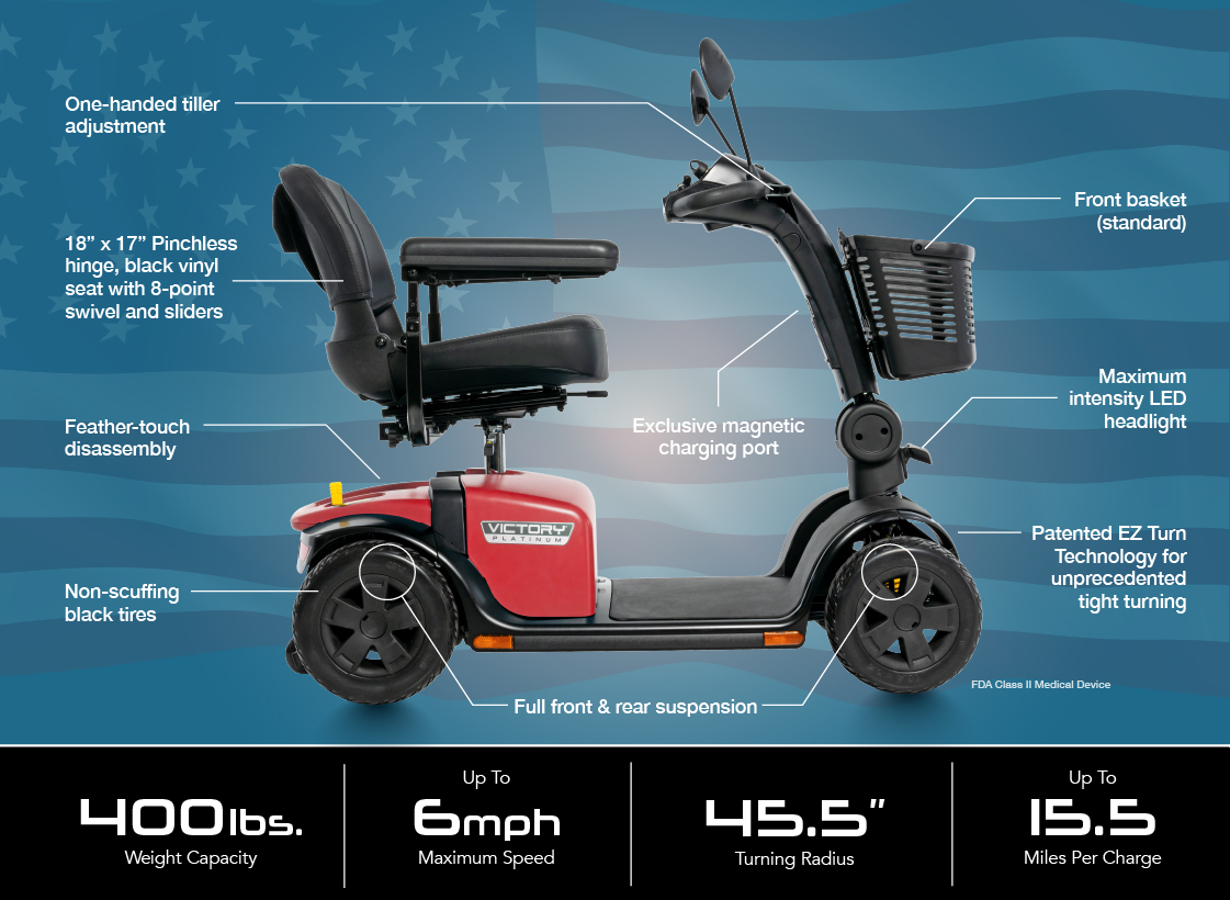 victory 10 platinum hd mobility scooter