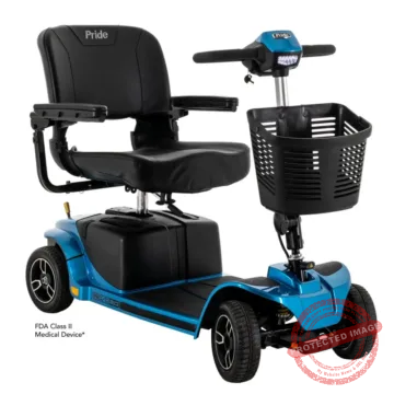 pride revo s67 2.0 wheel heavy duty 4 wheel mobility scooter true blue