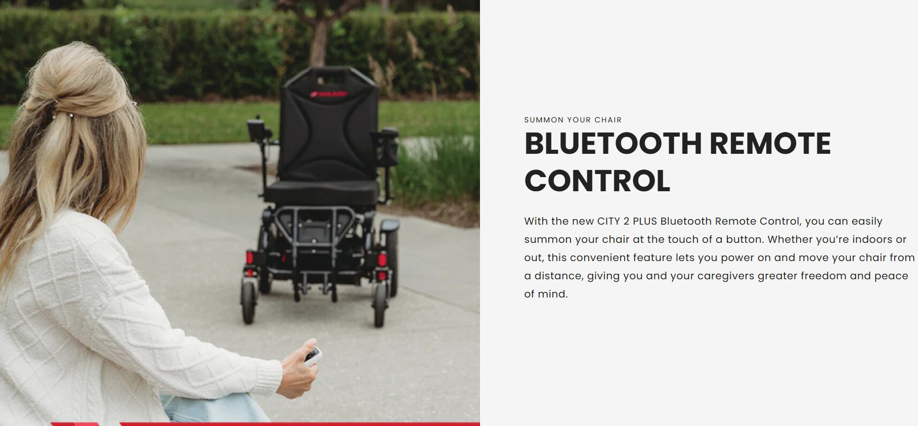 Remote control wheelchair